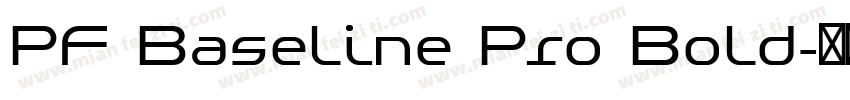 PF Baseline Pro Bold字体转换